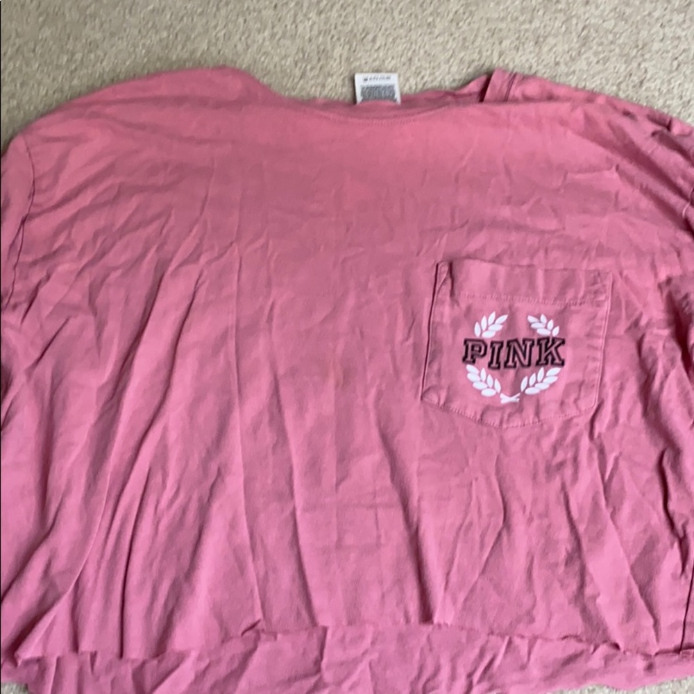 Pink long sleeve Cropped